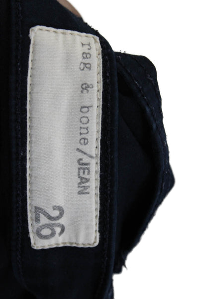 Rag & Bone Jean Womens Blue Skinny Jeans Cotton Button Size 26