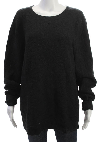 Saturdays NYC Unisex Adults Pullover Sweater Black Acrylic Long Sleeve Size L