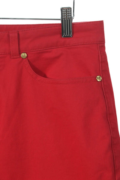 Brooks Brothers Womens Red Chino Pants Cotton Button Size 10