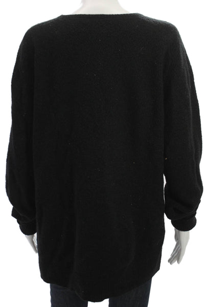 Saturdays NYC Unisex Adults Pullover Sweater Black Acrylic Long Sleeve Size L