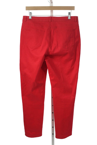 Brooks Brothers Womens Red Chino Pants Cotton Button Size 10