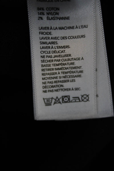 Kate Spade Saturday Womens Ankle Leggings Black Cotton Size XS