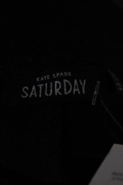Kate Spade Saturday Womens Ankle Leggings Black Cotton Size XS