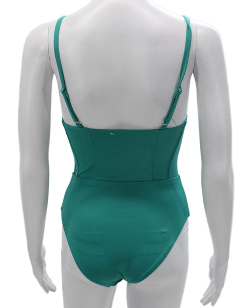 Solid & Striped Womens One Piece Swimwear Green Polyamide Size XS