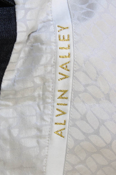 Alvin Valley Women Skinny Jeans Blue High Rise Cotton Blend Zip Size 34