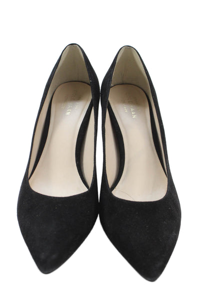 Cole Haan Grand.OS Womens Suede Pointed Toe Pumps Black Size 7 B