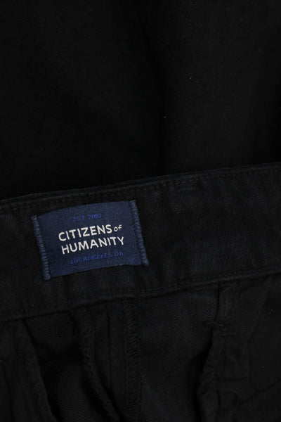 Citizens of Humanity Mens Chino Pants Black Cotton Blend Size 32