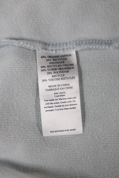 Faherty Mens Pullover Hoodie Blue Graphic Organic Cotton Drawstring Size S