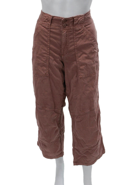 Sanctuary Women Capri Pants Pink Cotton Size S