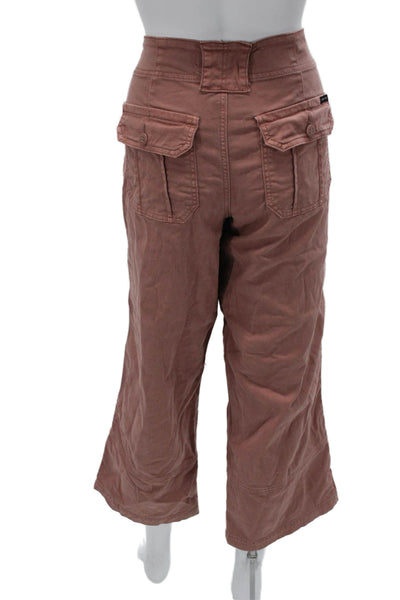 Sanctuary Women Capri Pants Pink Cotton Size S