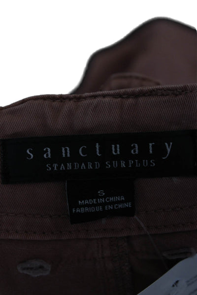 Sanctuary Women Capri Pants Pink Cotton Size S