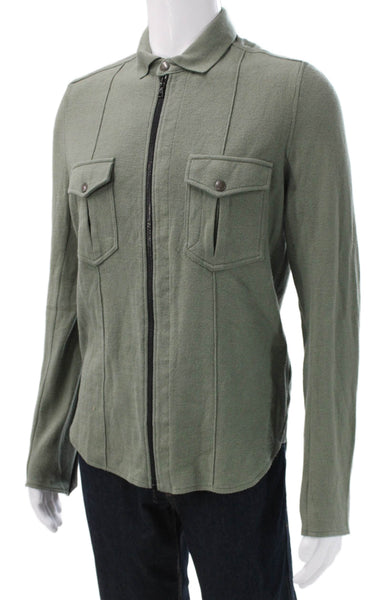 Rag & Bone Mens Military Jacket Green Zip Size L