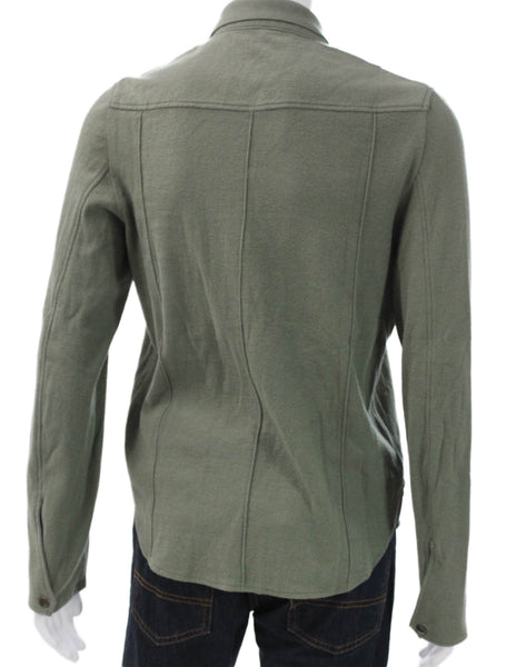 Rag & Bone Mens Military Jacket Green Zip Size L