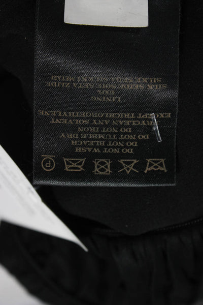 Burberry Women Black Collored Cotton Square Neck Zip Sleeveless Size 40