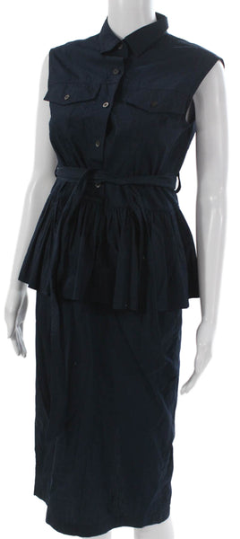 Dries Van Noten Womens Fit & Flare Dress Ivory Wool Sleeveless Zip Size 38