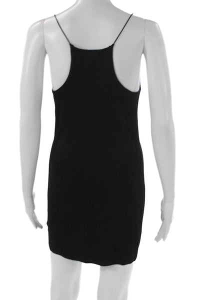 525 Women Slip Dress Black Cowl Neck Sleeveless Short Size XS