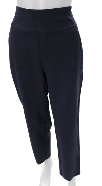 Athleta Womens Ankle Pull On Solid Blue Polyester Pants Size 6