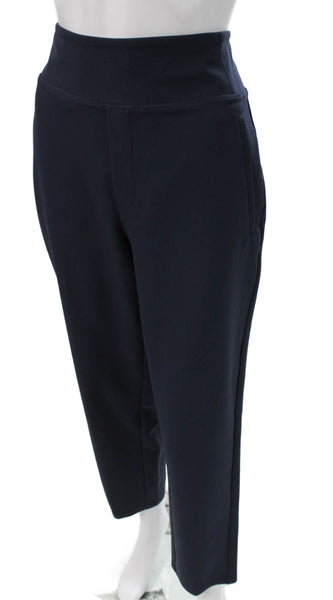 Athleta Womens Ankle Pull On Solid Blue Polyester Pants Size 6