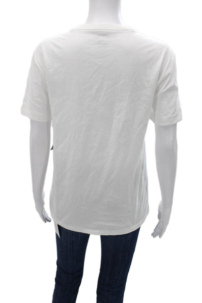 Polo Ralph Lauren Women Basic T-Shirt White Crewneck Short Sleeve Cotton Size S