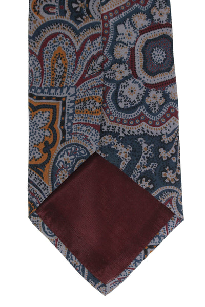 Designer Mens Paisley Print Classic Tie Multicolor