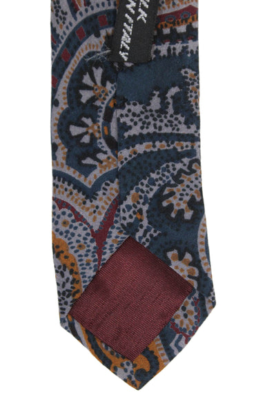 Designer Mens Paisley Print Classic Tie Multicolor