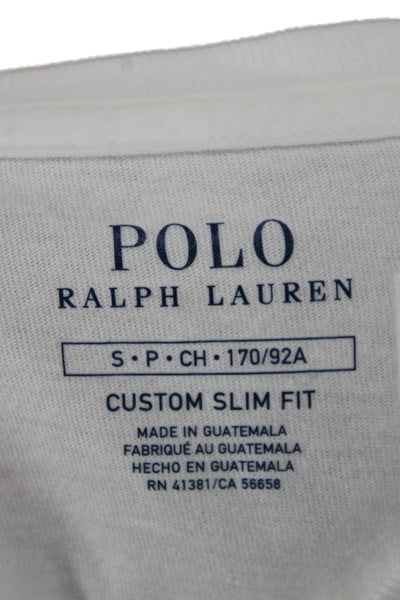 Polo Ralph Lauren Women Basic T-Shirt White Crewneck Short Sleeve Cotton Size S
