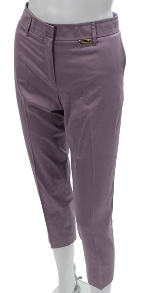 Blumarine Womens Purple Capri Pants Cotton Size 40