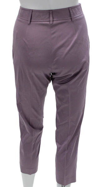 Blumarine Womens Purple Capri Pants Cotton Size 40