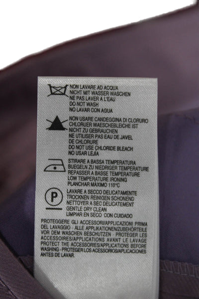 Blumarine Womens Purple Capri Pants Cotton Size 40
