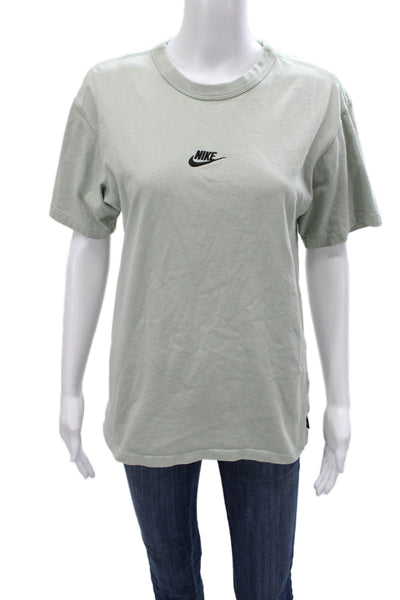Nike Womens Basic T-Shirt Green Cotton Crew Neck Short Sleeve Size XS