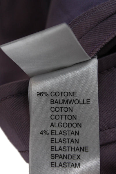 Blumarine Womens Purple Capri Pants Cotton Size 40