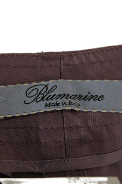 Blumarine Womens Purple Capri Pants Cotton Size 40
