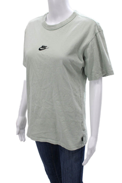 Nike Womens Basic T-Shirt Green Cotton Crew Neck Short Sleeve Size XS