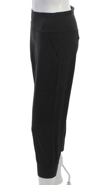 Lululemon Women Leather Loafers Black Slip On Size 8