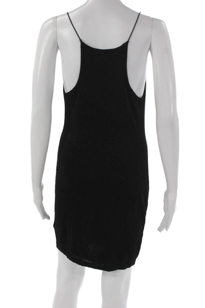 525 Womens Slip Dress Black Cowl Neck Rayon Sleeveless Short Size S
