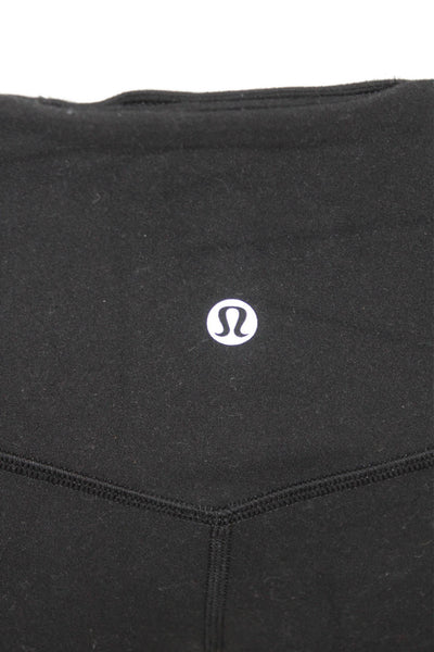 Lululemon Women Leather Loafers Black Slip On Size 8