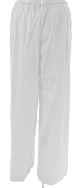Staud Womens Dress Pants White Cotton Pull On Size XL