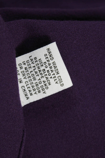 Elliott Lauren Women Cardigan V-Neck Long Sleeve Purple Size XL