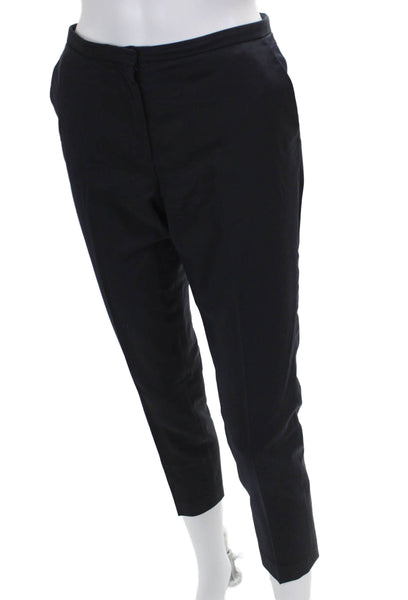 The Kooples Womens Cropped Black Wool Pants Zip Size 38