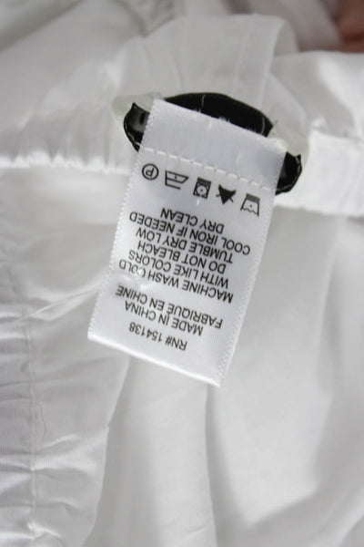 Staud Womens Dress Pants White Cotton Pull On Size XL