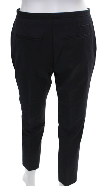 The Kooples Womens Cropped Black Wool Pants Zip Size 38