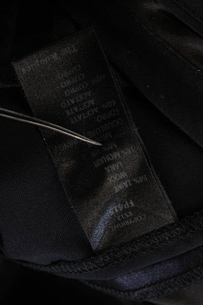 The Kooples Womens Cropped Black Wool Pants Zip Size 38