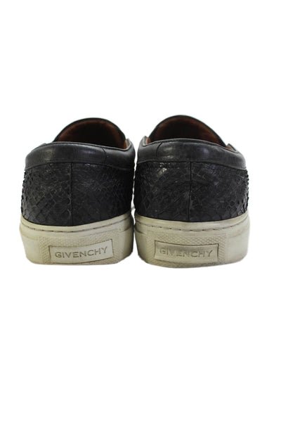 Givenchy Womens Leather Snakeskin Print Sneakers Brown Black Size 6