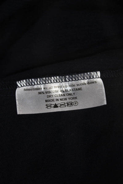 MM. La Fleur Women Shift Dress Black Viscose Boat Neck Short Sleeve Size M