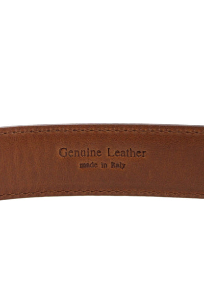Ralph Lauren Womens  Gold Tone Buckle Belt Leather Brown Size 36