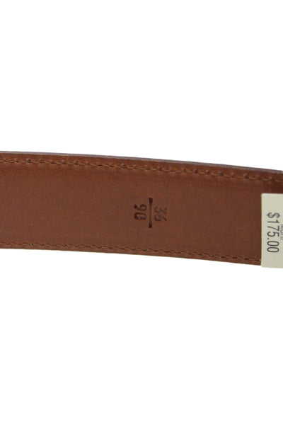 Ralph Lauren Womens  Gold Tone Buckle Belt Leather Brown Size 36