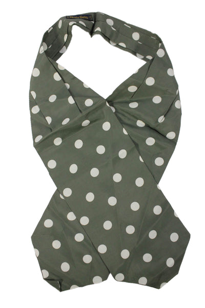 Designer Mens Polka Dot Jumbo Bow Tie Green
