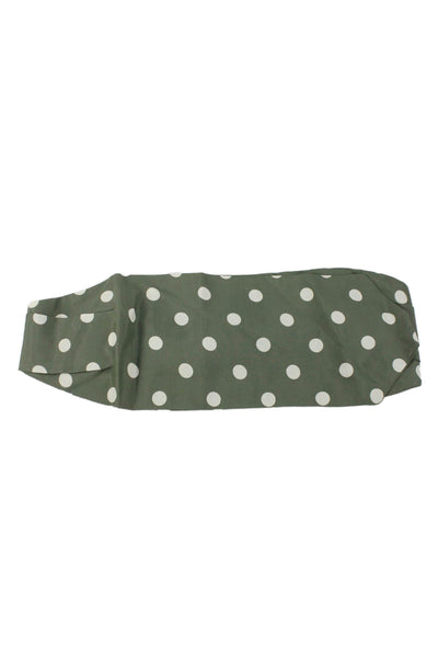 Designer Mens Polka Dot Jumbo Bow Tie Green