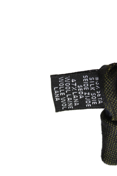 Gierre Mens Geometric Print Classic Tie Green