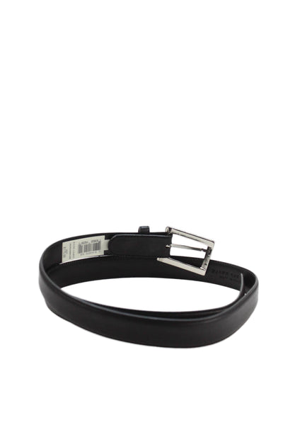 Ralph Lauren Womens Leather Square Buckle Classic Belt Black Size 38